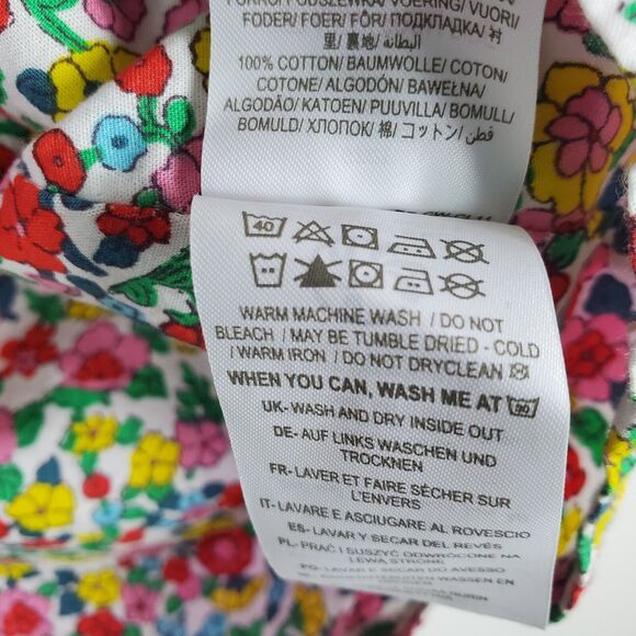 Mini Boden Girls Woven Heart Pocket Corduroy Dress Flutter Cap Buttons 8-9 Y - Picture 15 of 15